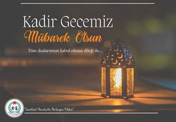 Rahmet, bereket ve huzur kapılarının sonuna kadar açıldığı Kadir Gecesi’ne ulaşmanın huzurunu yaşıyoruz.

Bu mübarek gecenin; birlik ve beraberliğimizi güçlendirmesini, ülkemize huzur, milletimize esenlik getirmesini; başta üyelerimiz ve aileleri olmak üzere tüm milletimiz için