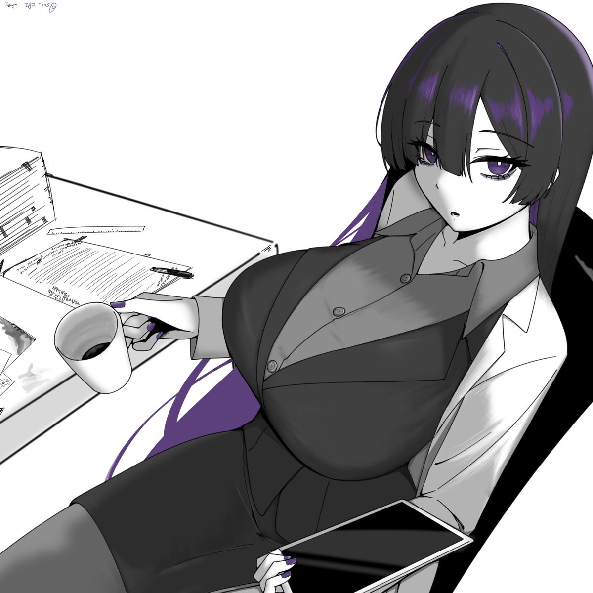 練習11　夜語トバリ
「お絵描きが上手くいかない時はトバリさんを描くと良い」という知見を得ました。