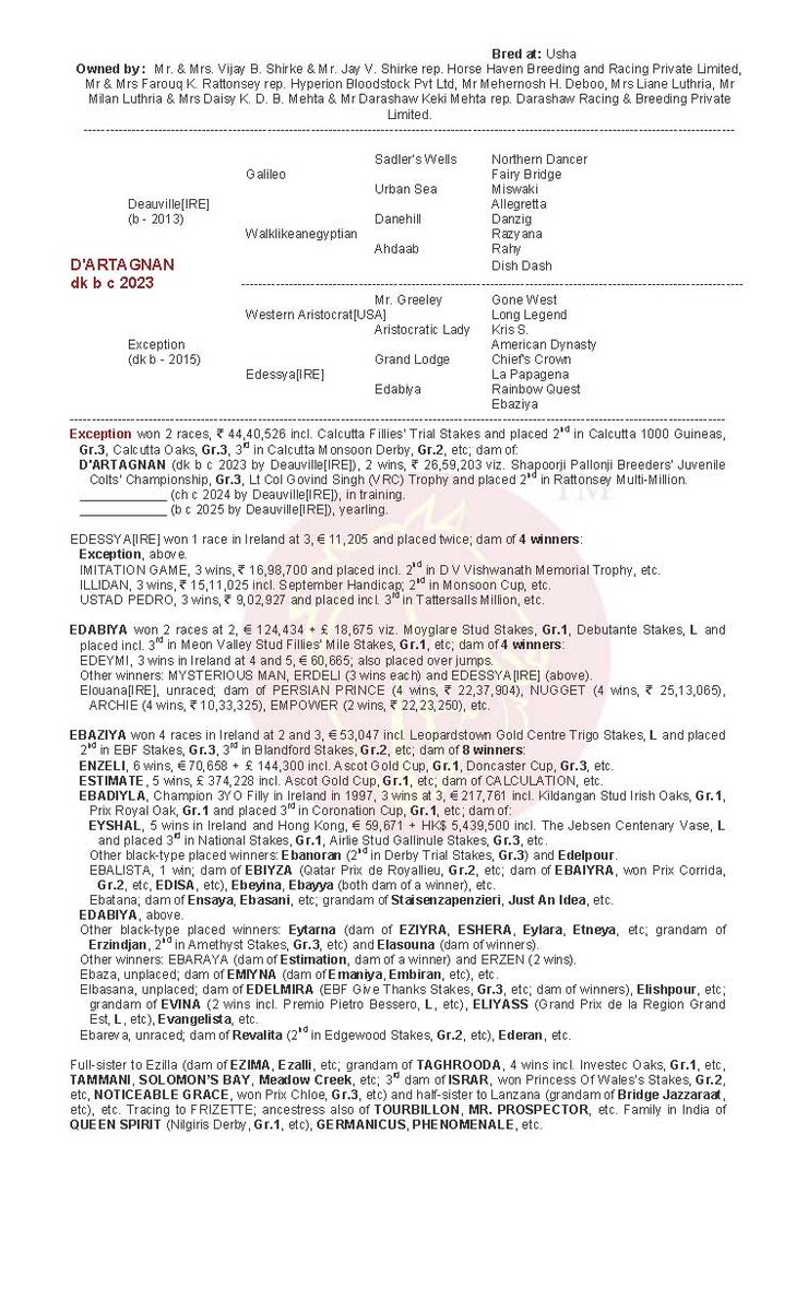 Indian Stud Book tweet media