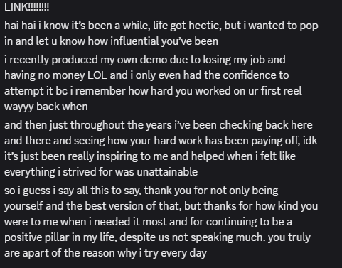 LinkStewartVO's tweet image. THIS is why I live my career the way I do.

No glory. All feel goods.

I love what I do for those who care about me and all I want to do is bring them forward with me every step along of the way..

#voiceactor #voiceover #actinglife #ALinkForward