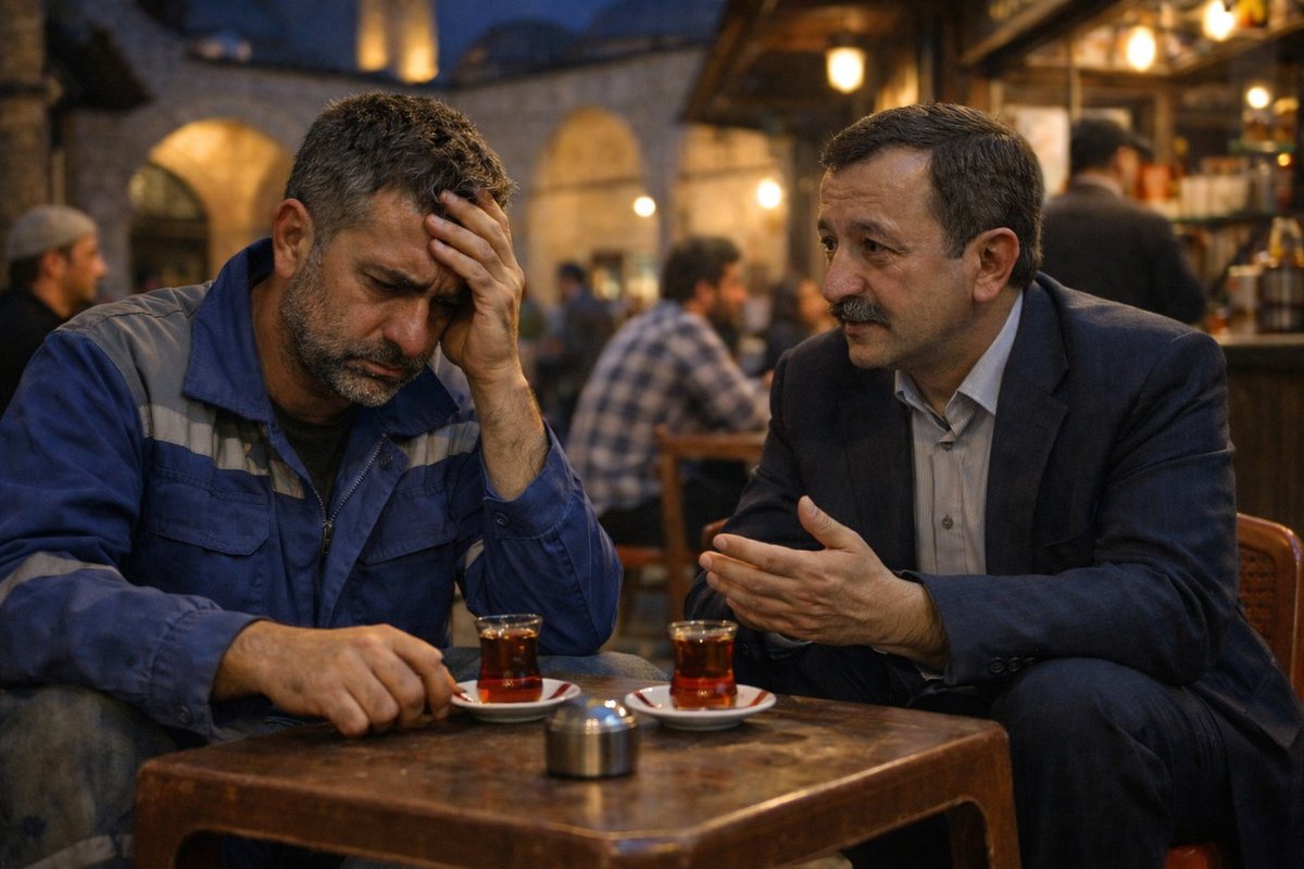Bizim Mehmet'i biliyorsunuz.

Teravih namazı sonrası, caminin dibindeki küçük çay ocağına oturduk. Plastik sandalyeler, ince belli bardaklar… 
Çaycı iki çay getirdi. Mehmet bir süre sustu. Sonra bana döndü.

“Hocam,” dedi, “ben bir şey soracağım ama yanlış bir şey sorarsam