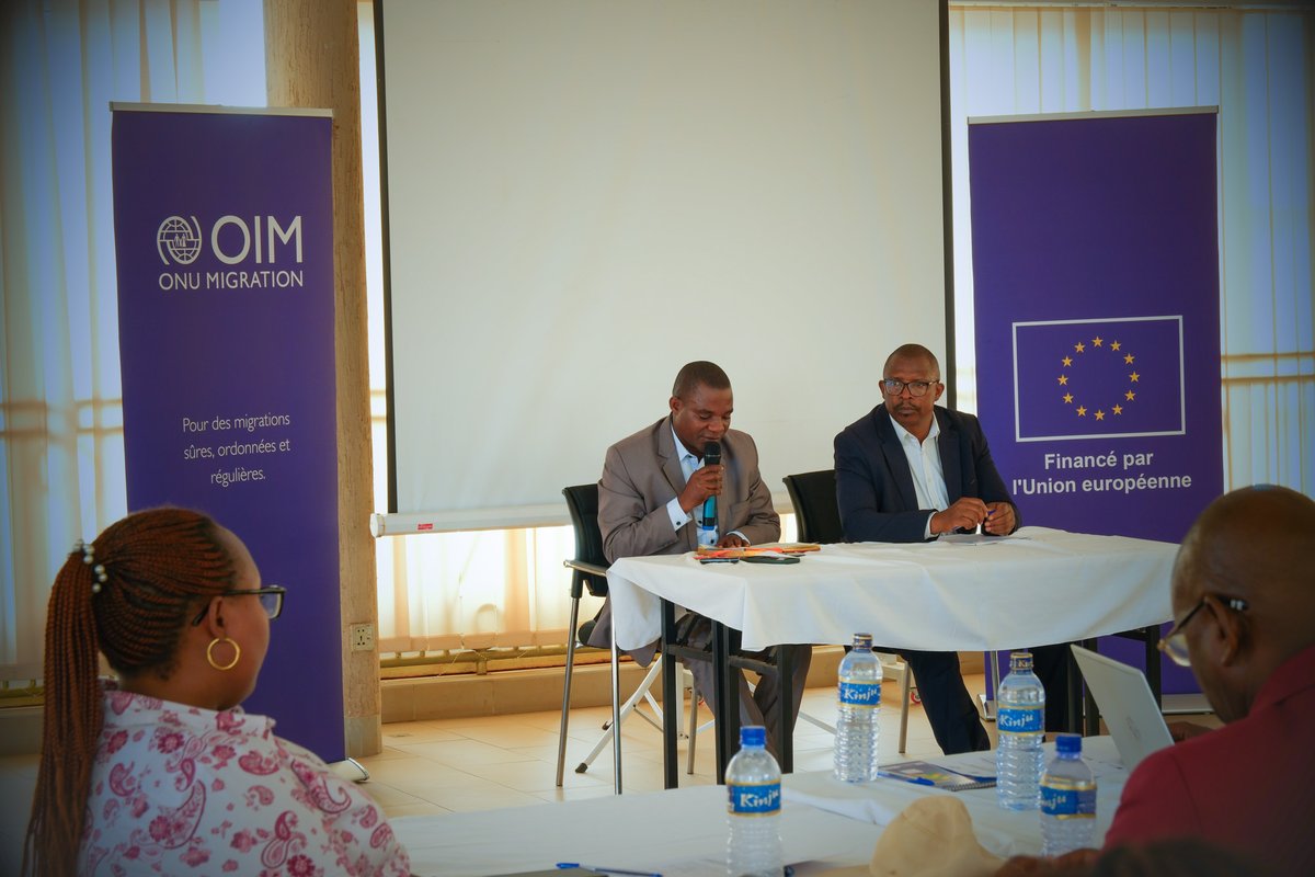 IOMBurundi's tweet photo. From 9–12 March, the National Platform for Disaster Risk Management held a technical workshop, co‑organized by IOM, UNDRR & UNDP, and funded by @UEauBurundi, to implement the Burundi’s #EW4All roadmap & enhance #RiskKnowledge capacities for stronger #EarlyWarningSystems. #RE2CLID https://t.co/svQoFWsn99
