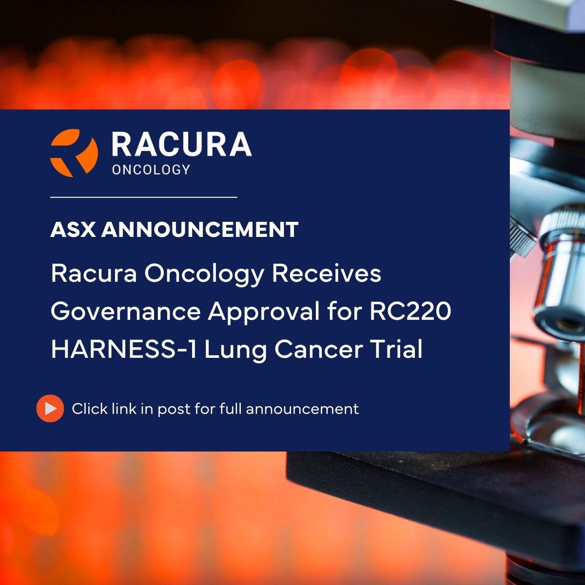 Racura Oncology tweet media