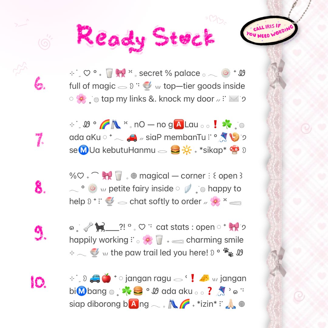 iris, wording! tweet media