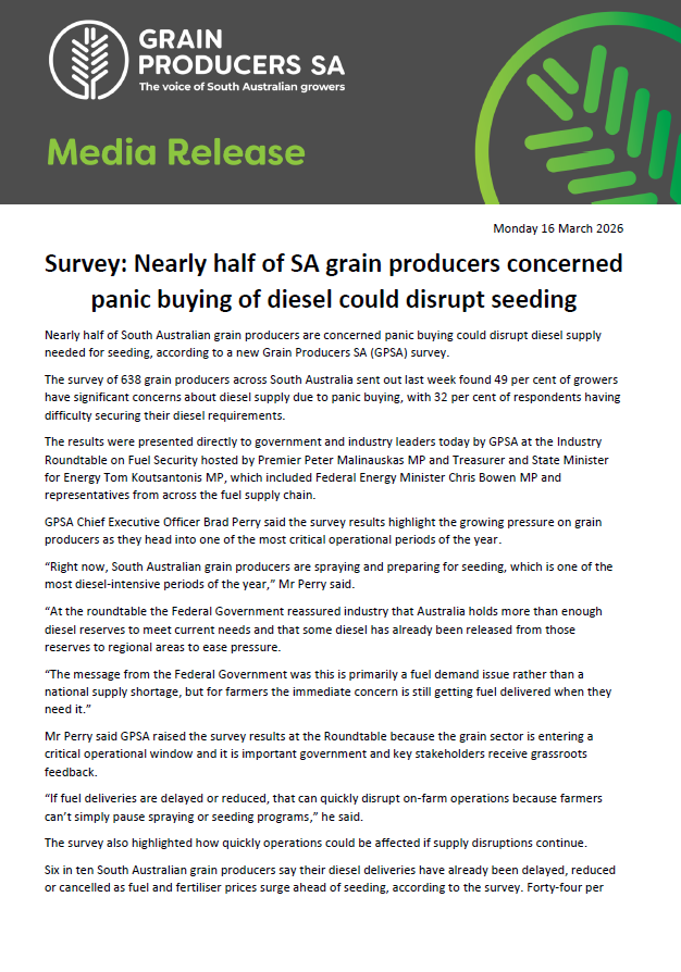 Grain Producers SA tweet media