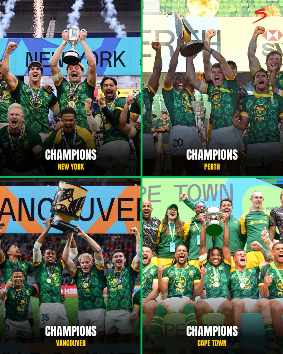 The Blitzboks really did steal the show during this #HSBCSVNS Series 🏆🏆🏆🏆
