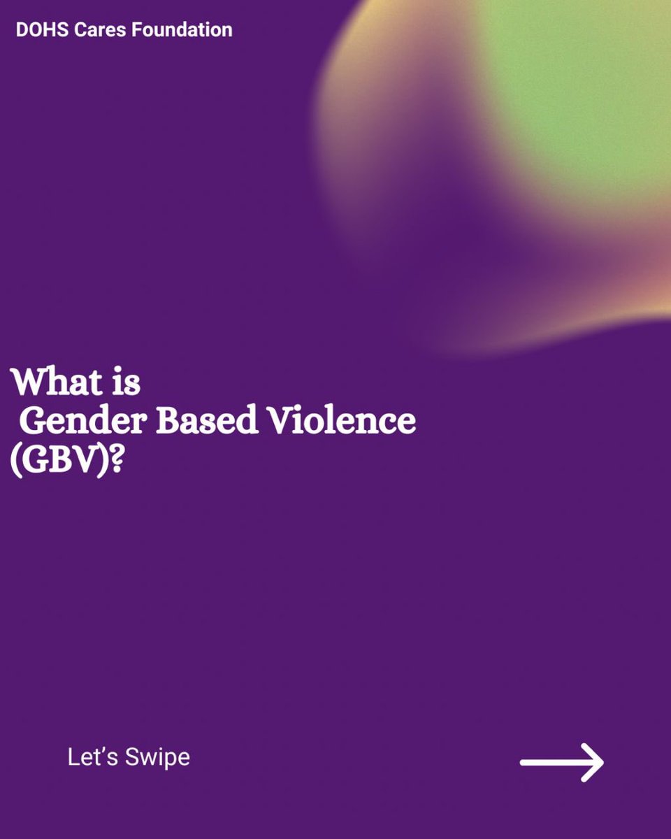 DOHScares's tweet image. Understanding Gender-Based Violence is crucial for every member of society. 
Swipe through to learn how to identify GBV and how DOHS Cares Foundation supports survivors in their journey toward healing.
You are not alone. Help is a message away. 
#GBV #survivors