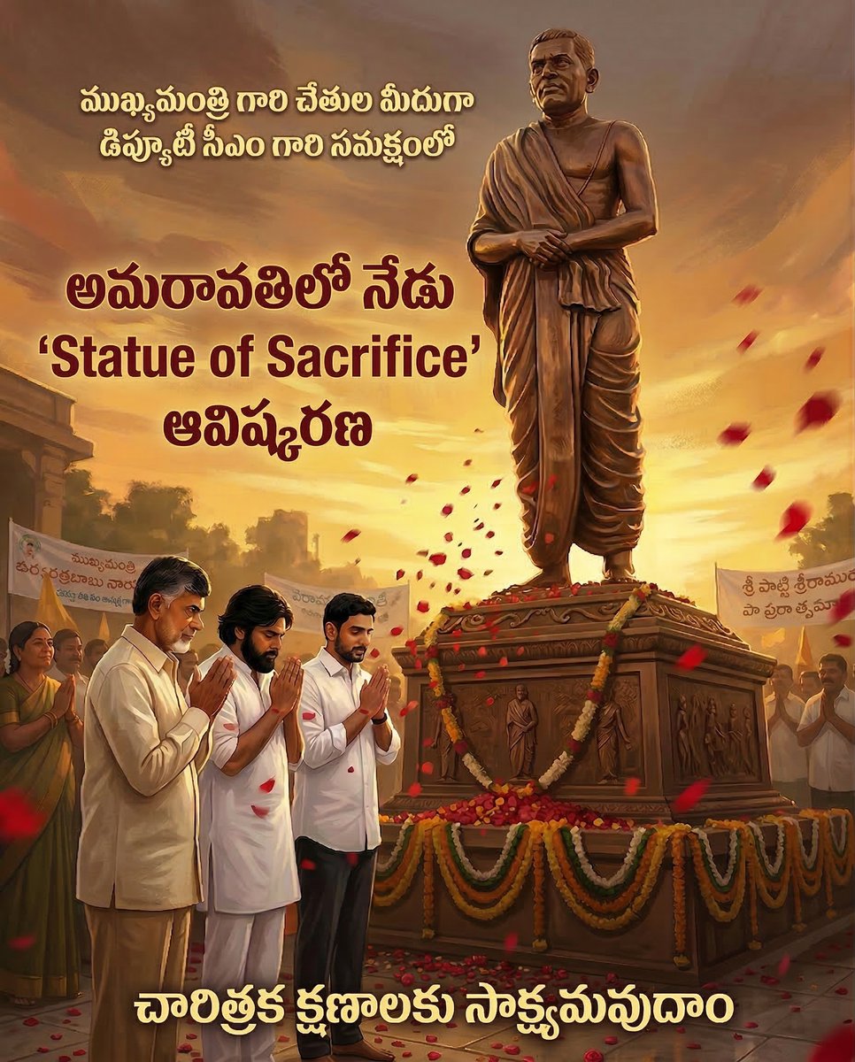 Amarajeevi Potti Sreeramulu Memorial Trust tweet media