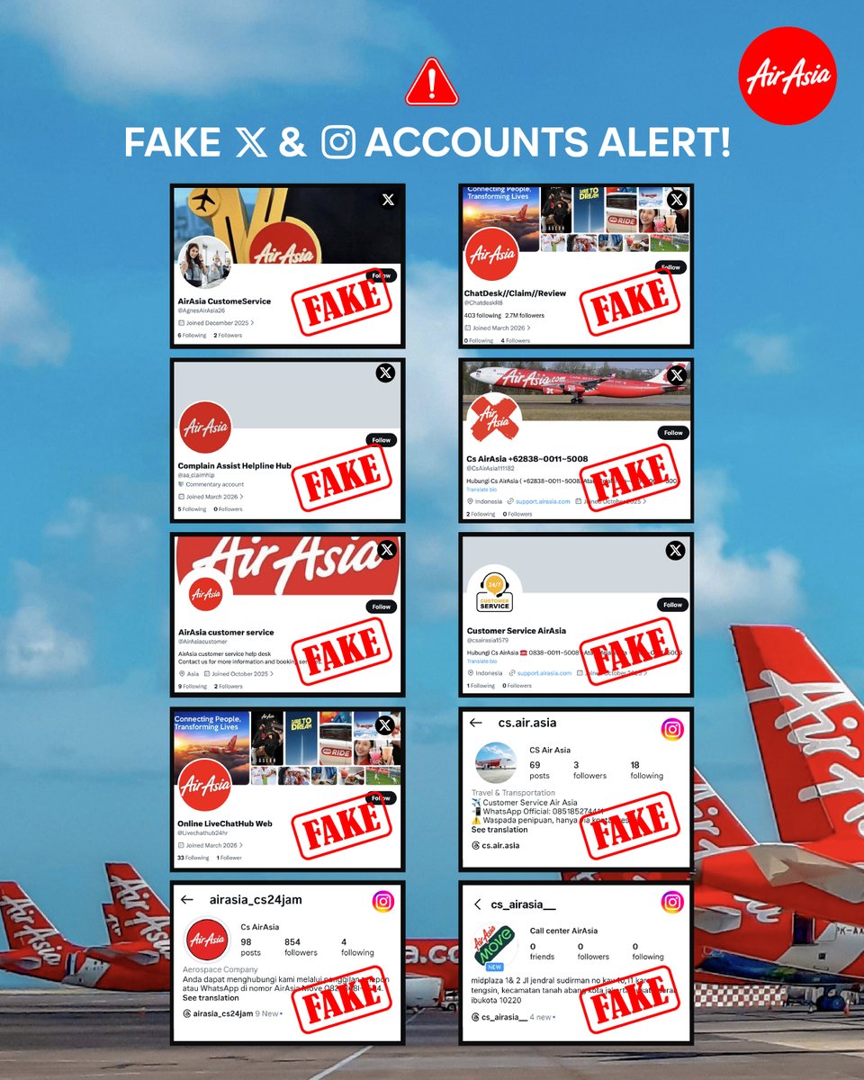AirAsia tweet media
