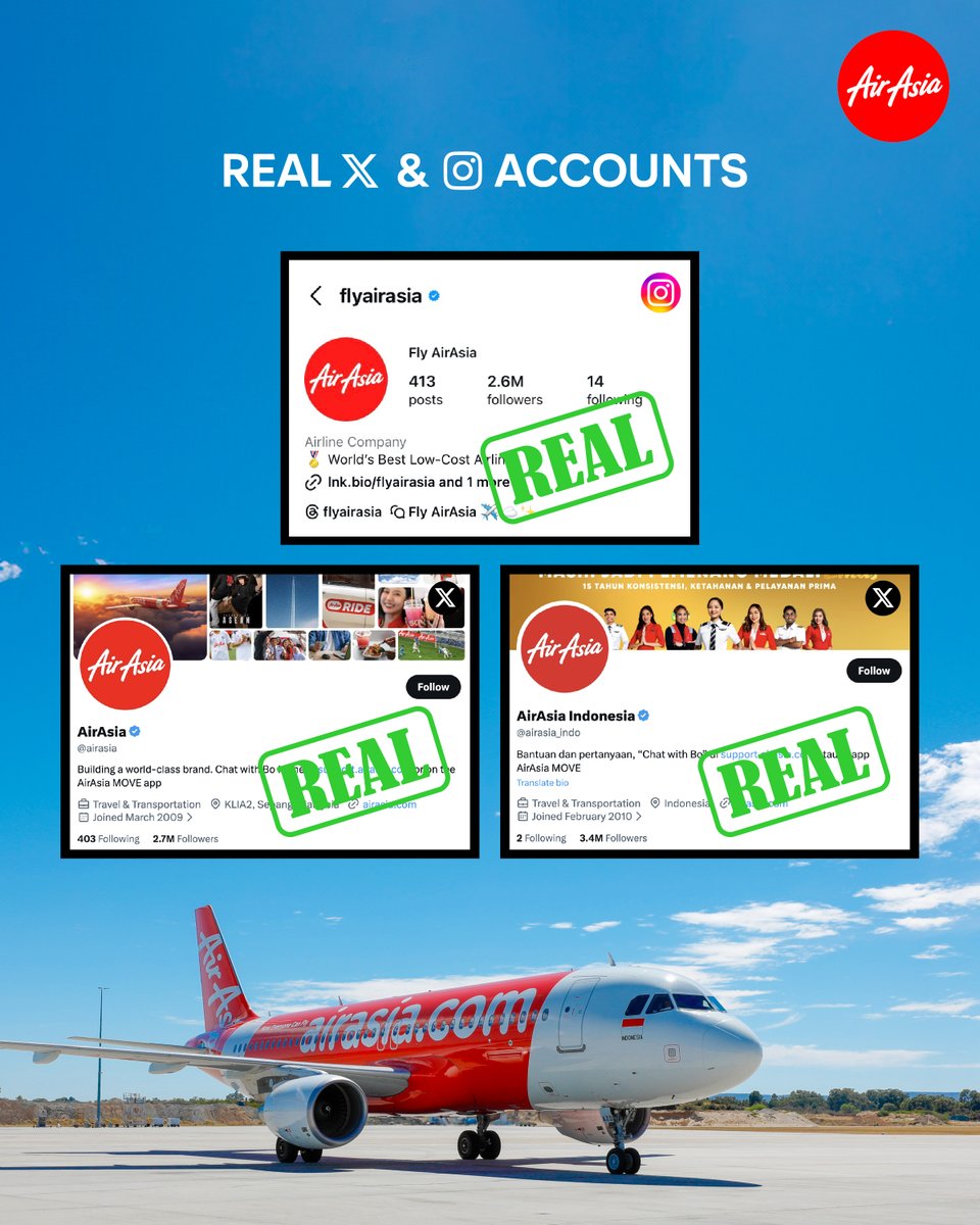 AirAsia tweet media