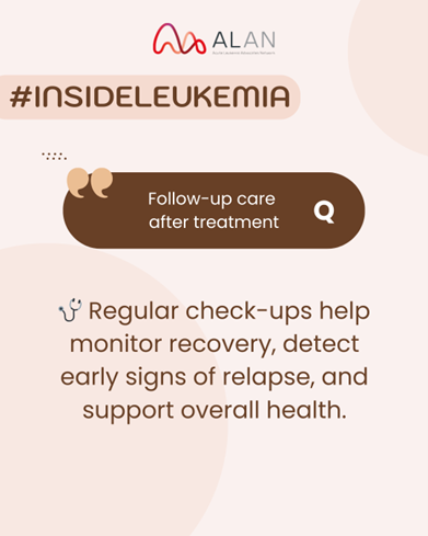 AcuteLeuk's tweet image. 🩺 Follow-up care after treatment
Regular check-ups help monitor recovery, detect early signs of relapse, and support overall health.
 💛 Care continues beyond treatment.
#InsideLeukemia #LeukemiaAwareness #KnowledgeIsPower
