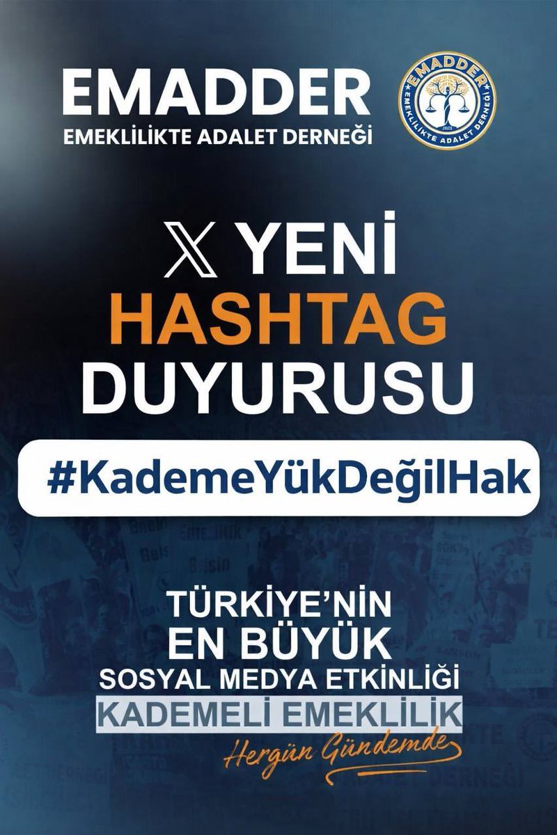 mihribanugurluu's tweet photo. YENİ TAG 📣📣📣
👇👇👇👇👇👇👇
#KademeYükDeğilHak

Günaydın Ankara’ dan @EmadDernegi tarihi görüşmeye saatler kaldı. 

Sosyal güvenlik sistemi adaletle ayakta kalır. Kademeli emeklilik isteyenler yük değil, hakkını arayan vatandaşlardır.

#KademeYükDeğilHak https://t.co/2pjrUtXqJN