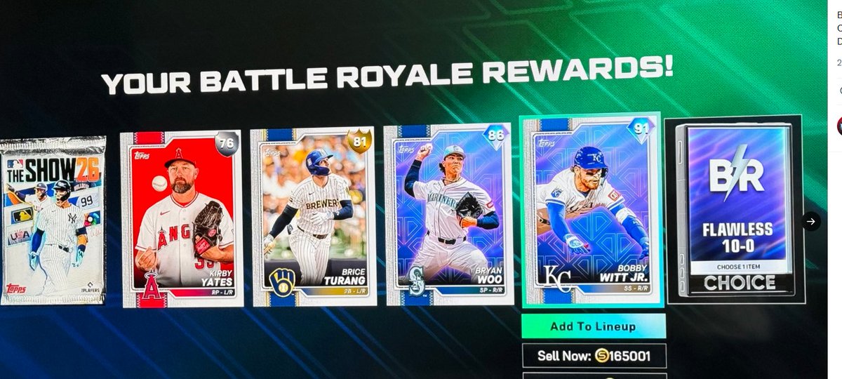MLB The SHOW26 Stubs & BR Flawless |MUT &CUT Coins tweet media
