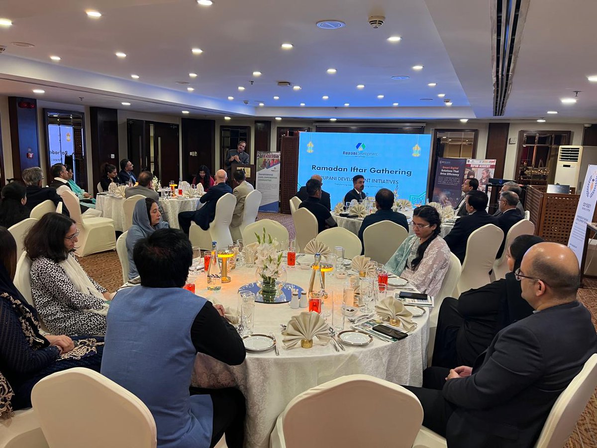 RFInterventions's tweet image. Rupani Development Initiatives hosted an Iftar in Islamabad, bringing together around 78 representatives from embassies, development partners, and national institutions, including KOICA, the World Bank, the Embassy of Kazakhstan, and government ministries.
#RDI #AWIP #Ramadan