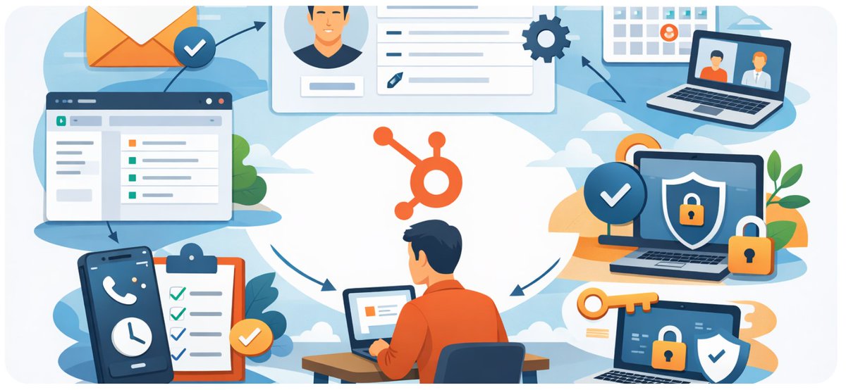 globalway_inc's tweet photo. 【HubSpot設定🔧】個人アカウント設定で迷ったら。

プロファイル/メール接続/カレンダー/タスク/セキュリティ（パスキー・2FA）まで画像付きで整理👇
https://t.co/g8nA17y66C

#HubSpot #ServiceHub #問い合わせ管理 #カスタマーサポート #業務改善 https://t.co/S6WNuKXxM4