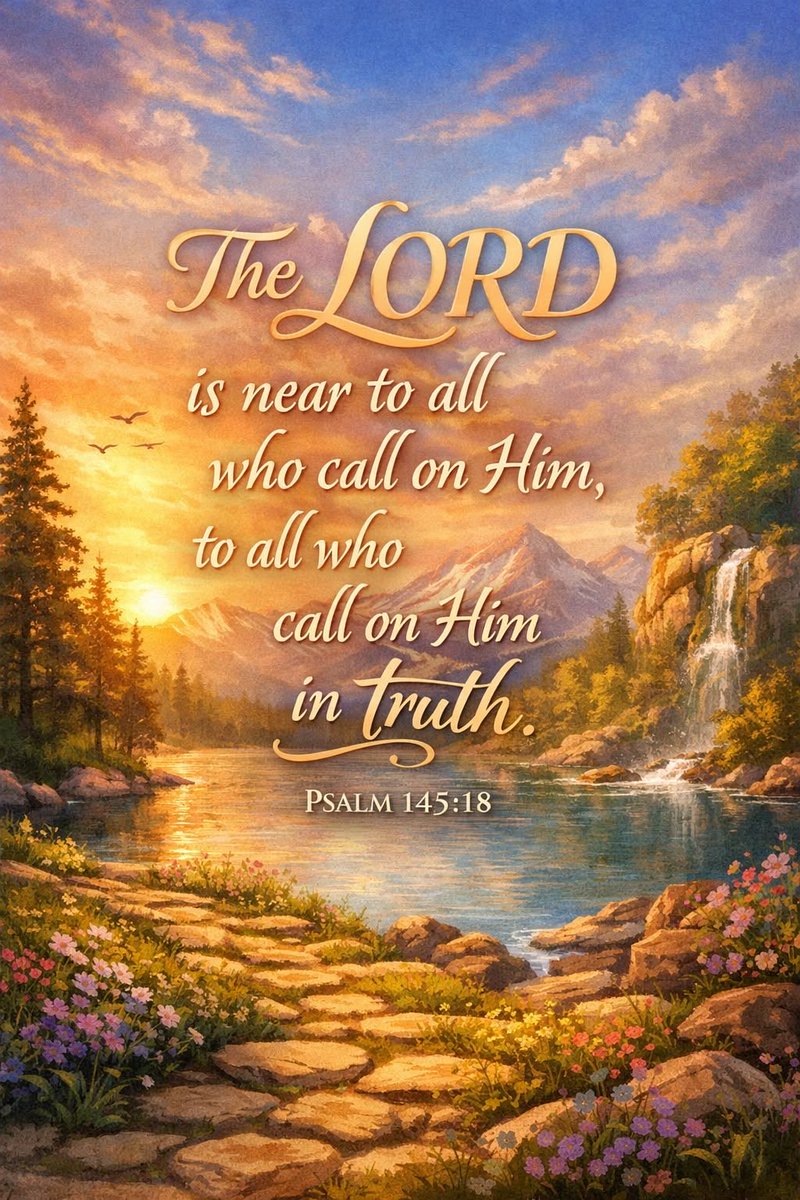 JesusChristsGod's tweet photo. Psalm 145:18 states, "The LORD is near to all who call on him, to all who call on him in truth" https://t.co/jfpWmZMLPF