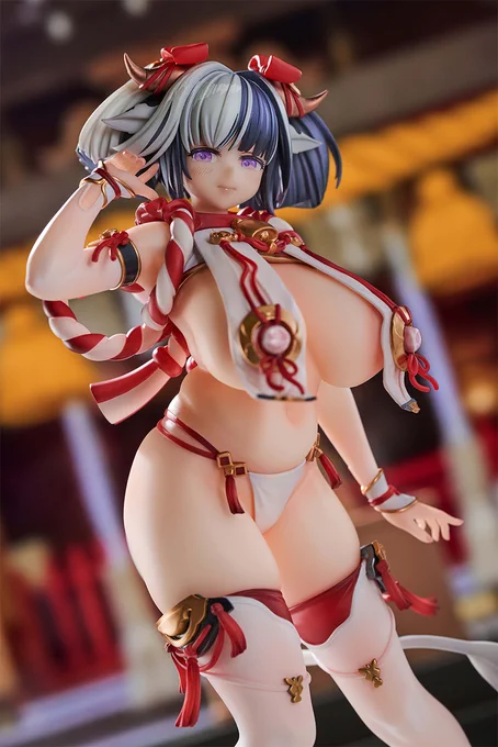 人気イラストレーターu介氏が描くオリジナルキャラクター「うしちゃん 得納しほり」が1/6スケールでホットヴィーナスが立体化! もっちりと垂れた大きな胸、ふっくらしたお腹、太めの太ももなど、見どころたっぷりとなっております。