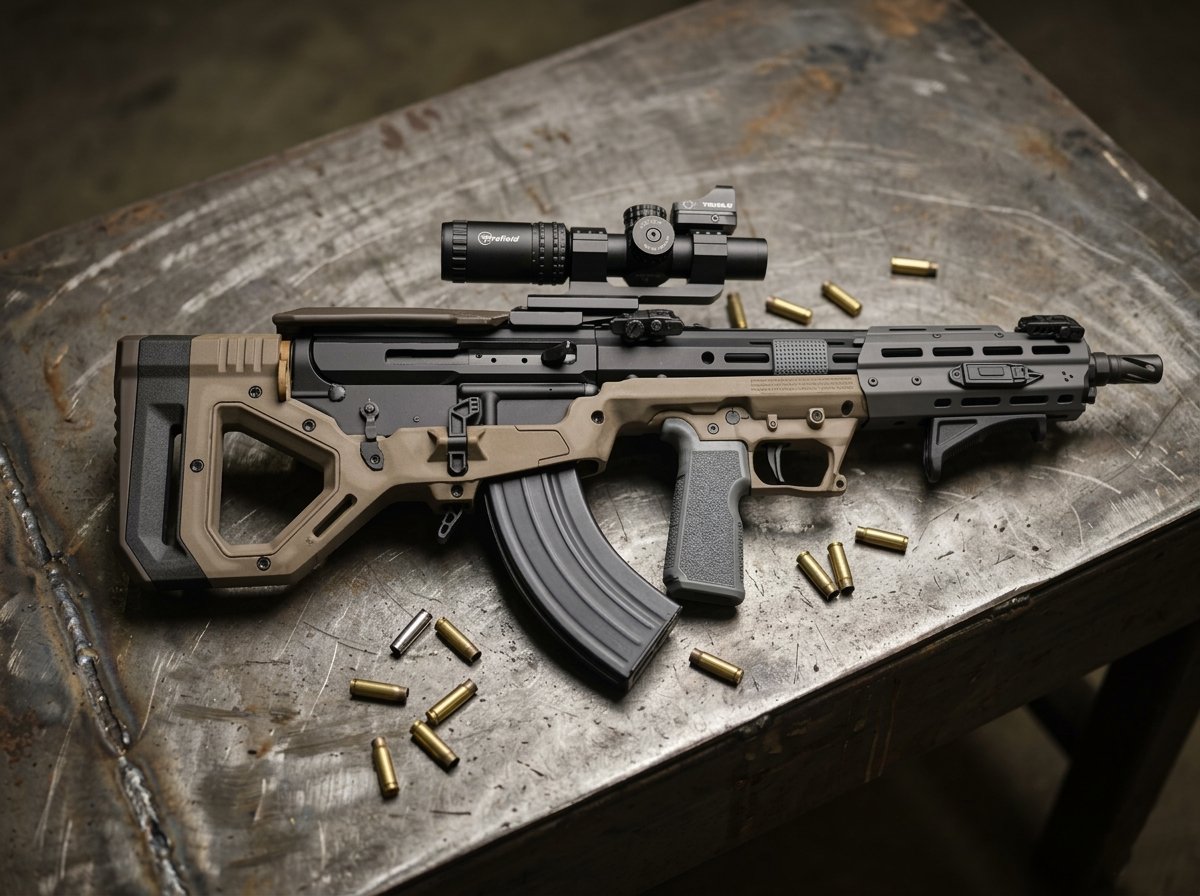 SRUGBB's tweet photo. Compact. Brutal. Uncompromising.
7.62ร39 power in a compact AR bullpup platform.
Built for control, balance, and raw performance.
Shorter. Harder hitting.
The evolution of the AR platform.
#SARB15 #Bullpup #AR15 #762x39 #CompactPower #TacticalDesign https://t.co/pcPJwzCSVv