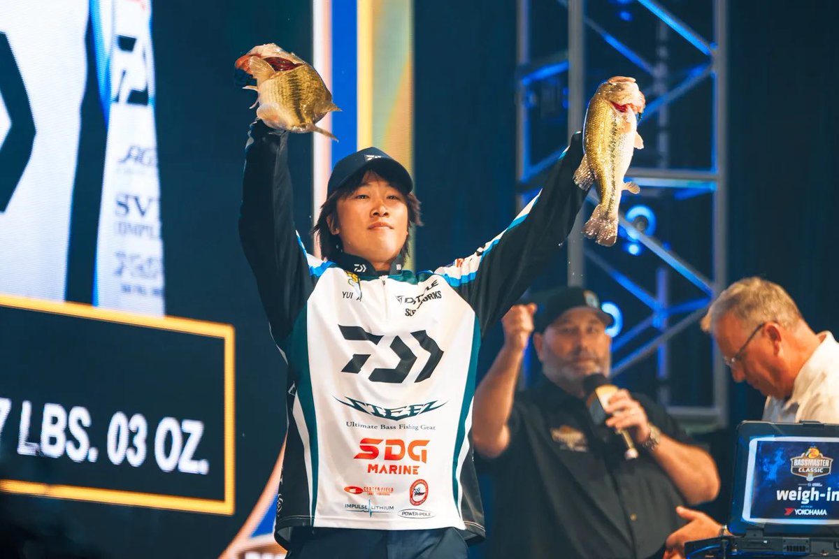 center_field23's tweet photo. 2026 Bassmaster Classic✨
ゆいぴー初参戦で見事3位入賞です👏✨

ゆいぴーのスポンサー皆様の支え、ご家族の応援、そしてご本人の努力の積み重ねがこの素晴らしい結果につながったのだと思います。

本当におめでとうございました🥳🎉

photo by B.A.S.S

https://t.co/YW5Ge0cguY https://t.co/FVEB6RYRPX