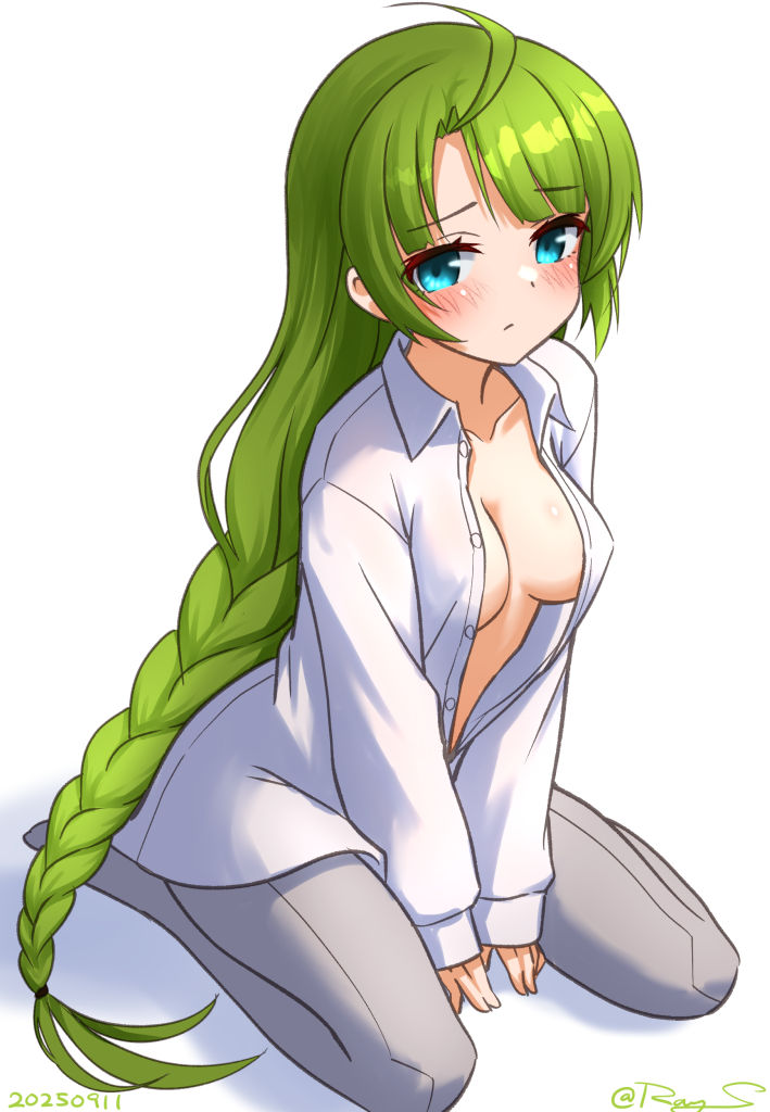阿武隈(艦これ) 「今日は阿武隈と夕雲と高波の進水日ですね。」|Ray.Sのイラスト