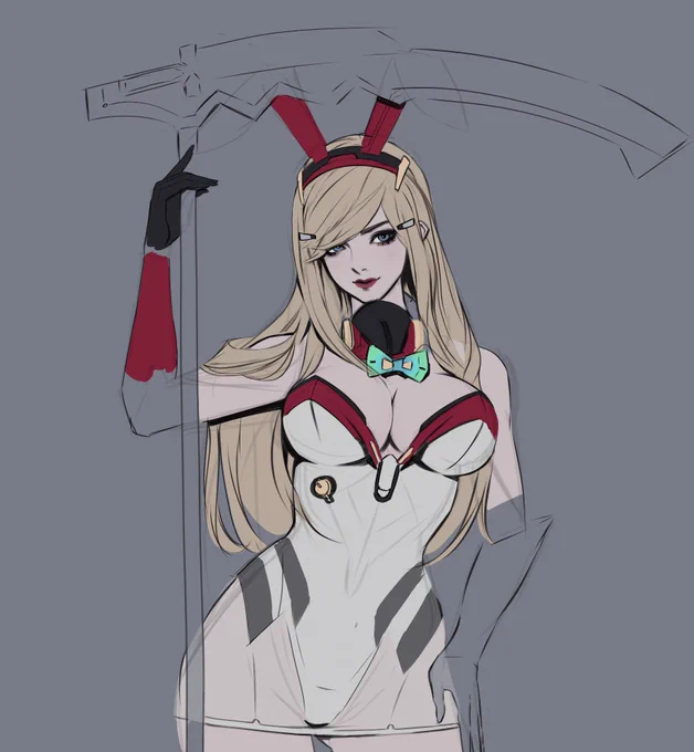 Sunday lazy art of Remi-7. Haven't drawn her in maybe several years