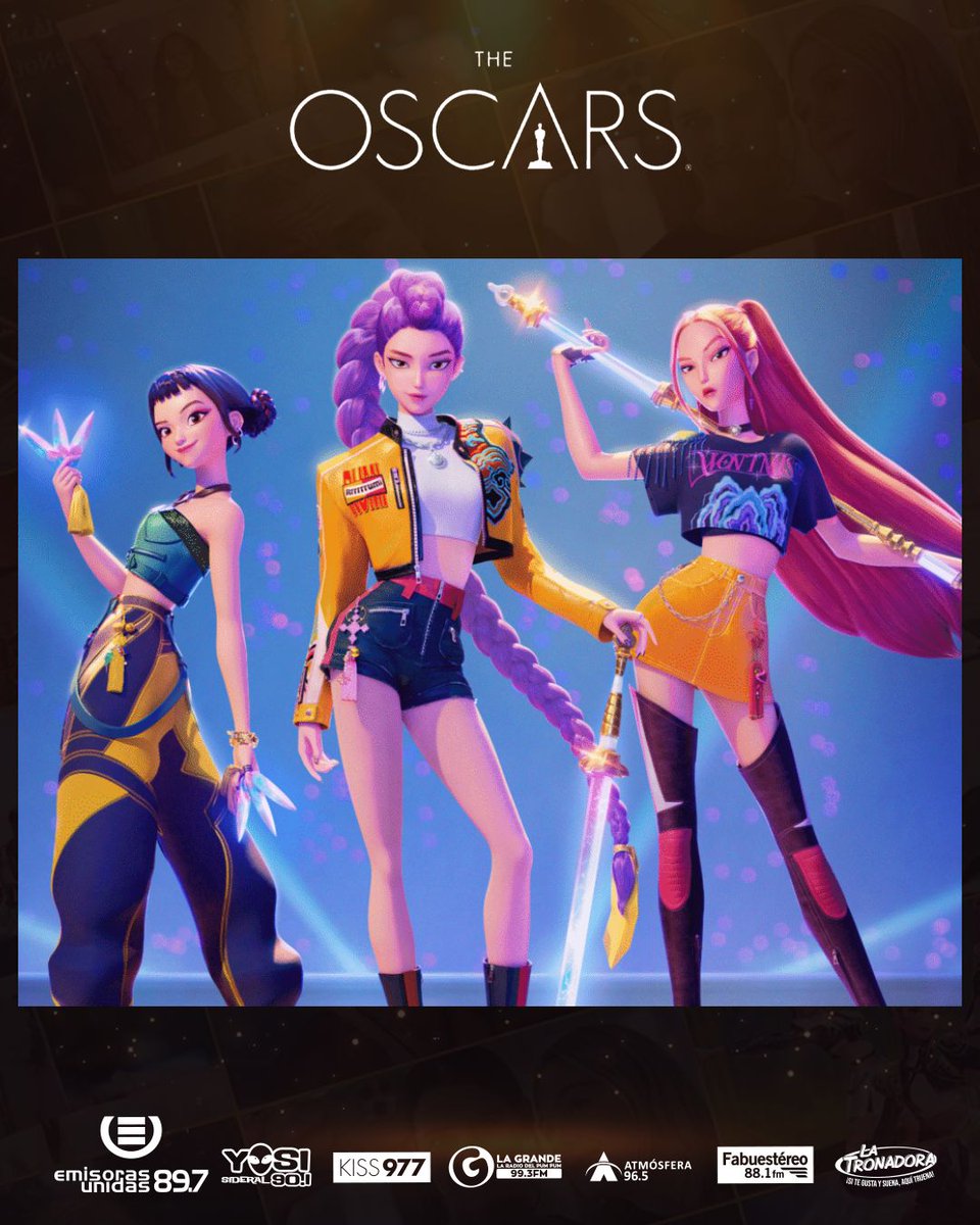 ¡Ya esperamos la segunda parte! Kpop Demon Hunters es la ganadora como Mejor Película Animada 🤩🎬. #Oscars