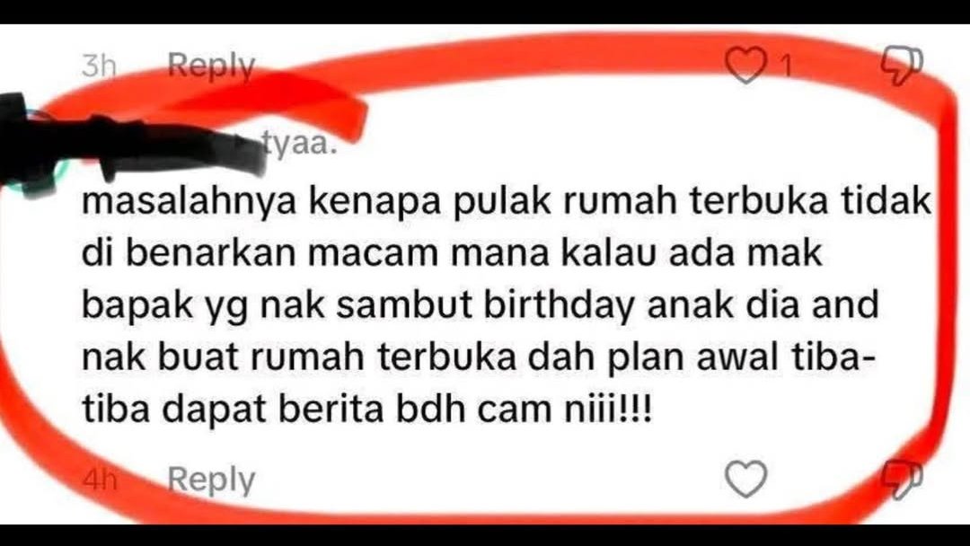 MsiaHariIni's tweet photo. SEBAB TU LAH PENTINGNYA PAKAI OTAK!!!!

Kerajaan yang tak kan buat rumah terbuka Aidilfitri bukannya halang rakyat anjur rumah terbuka 🤦🤦🤦

Astagaaaaaaa!!! https://t.co/QHBQY2LZr1