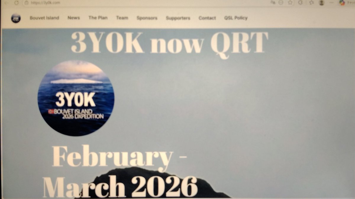 JE3OUUnew's tweet photo. Special Thanks to 🙏
#Bouvet #Island 🏝️🇧🇻
#DX #Pedition 2026
【 #3Y0K 】 team all 🙇🏻
So exciting weeks 🥰
Rcvd #FT8 #CQ 0dB‼️
Calling #5W #QRP 📡⚡
Try again and again ‼️
HPE CU NEXT #CHANCE ✨
de JE3OUU / SHIN
#AmateurRadio
#HamRadio
#FT817ND
#14MHz
21/28MHz
#DP https://t.co/PuFkplud85