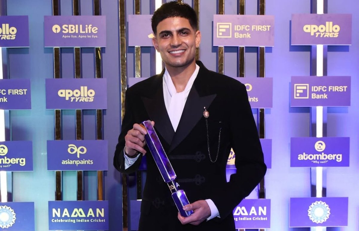 Shubman Gill - Top 5 Indian players with most BCCI Cricketer of the Year Awards