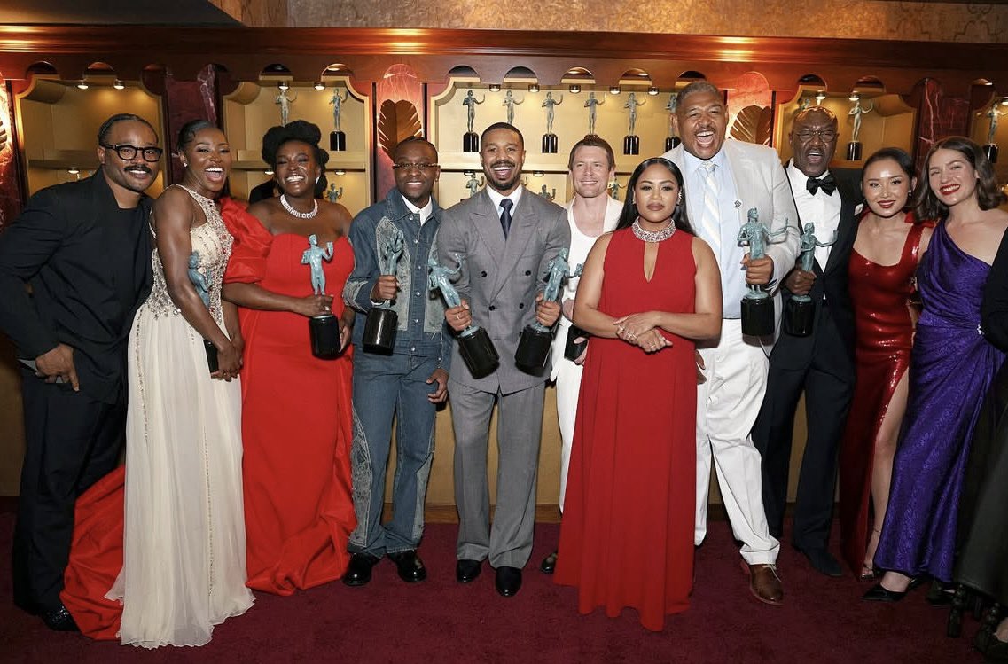 blackishpress's tweet image. ‘SINNERS’ was monumental. Congratulations to Ryan Coogler, Michael B. Jordan, Delroy Lindo, Miles Caton, Wunmi Mosaku, and everyone else who made history this season. 

I can't wait for another film of Black excellence to break barriers and leave us ecstatic to see everyone win