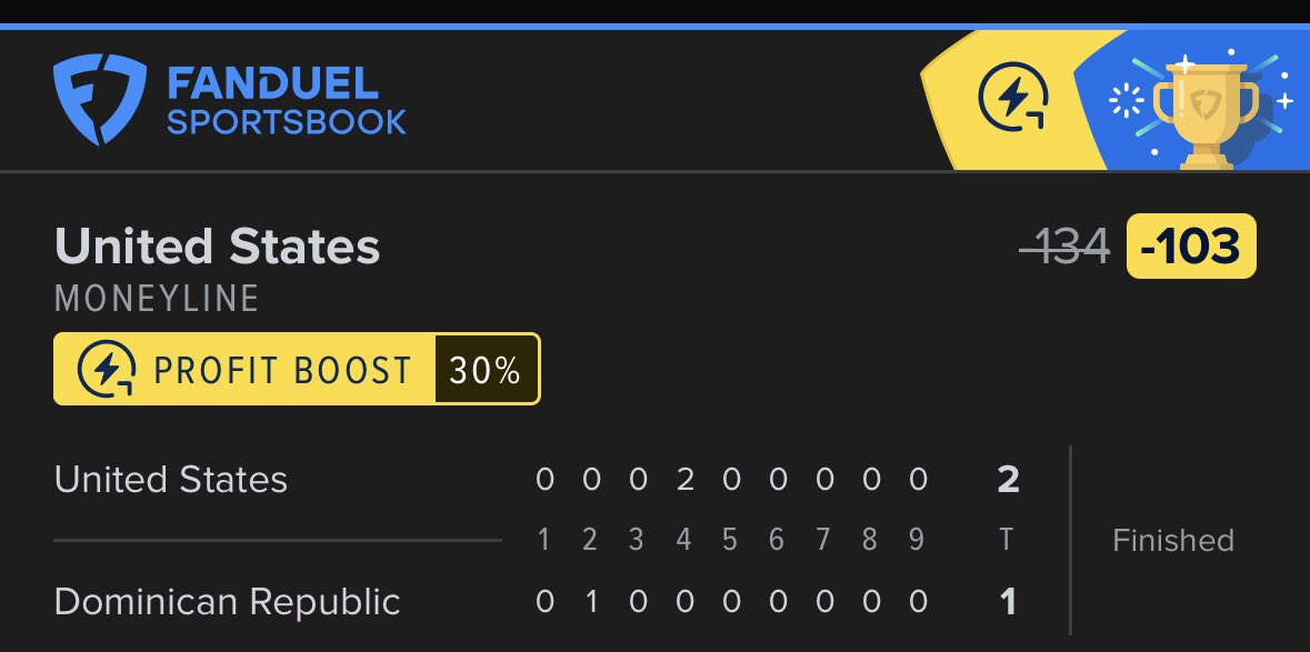MLB BET CASHHH✅✅
World Baseball Classic CASH✅
WBC CASH✅
TEAM USA TAKES DOWN DOMINICAN REPUBLIC🇺🇸🇺🇸🇺🇸
Mason Miller closes it out✅✅
- United States ML✅
Follow and Like more MLB/March Madness coming soon‼️‼️