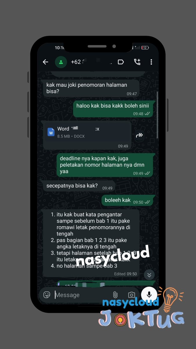 nasy JOKI JASA FORMATTING WORD, PPT, PAPER, DLL° tweet media