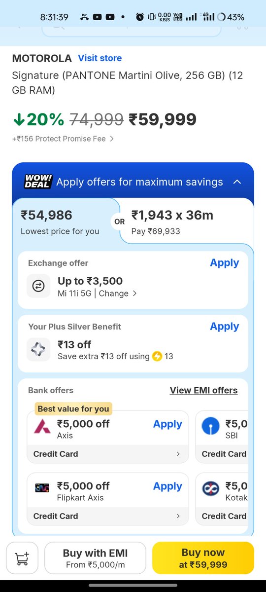 PratikKumarBeh3's tweet photo. Dear @flipkartsupport    @AxisBank removing the additional 5% cashback on the Flipkart Axis Credit Card while giving benefits only to the Flipkart SBI Card is disappointing.Please offer the same benefits on both cards. Customers should not be forced to carry an extra card. https://t.co/WKC5rWlTRC