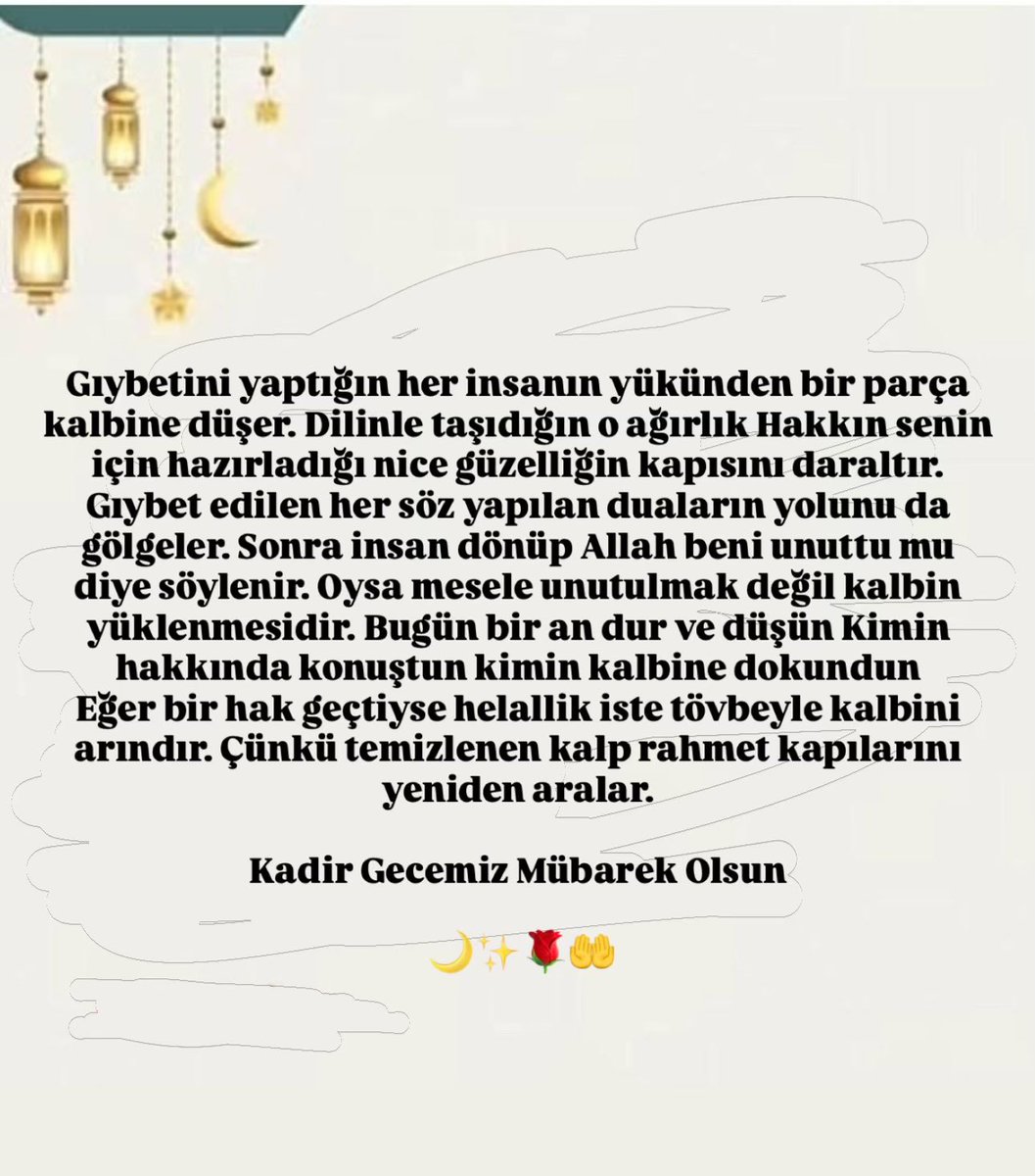 Kadir Gecemiz Mübarek Olsun 🌙✨🌹🤲