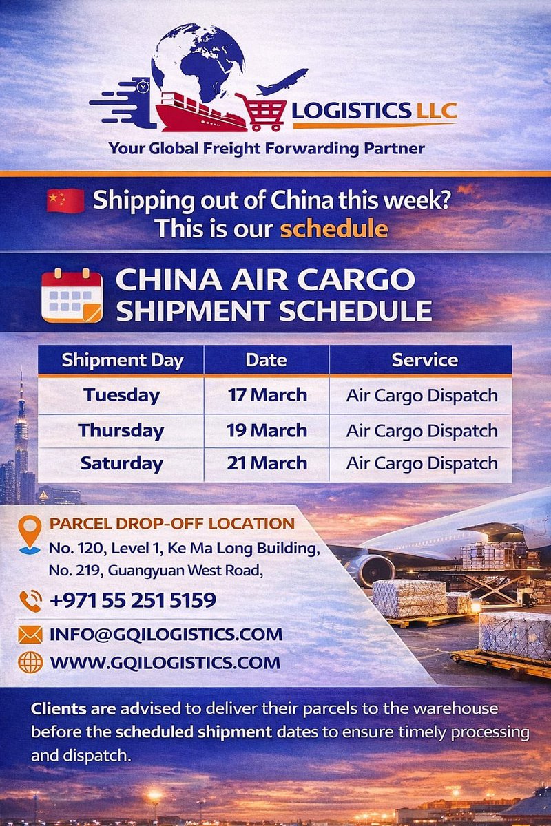 GetQuickIntern1's tweet photo. Next shipments loading soon from:
🇺🇬 Uganda
🇺🇸 USA
🇬🇧 UK
🇨🇳 China

Shipping to destinations worldwide with Get Quick International.

Secure your cargo space early and let our team handle the logistics from sourcing to delivery at your doorstep. https://t.co/2AYBC8M783