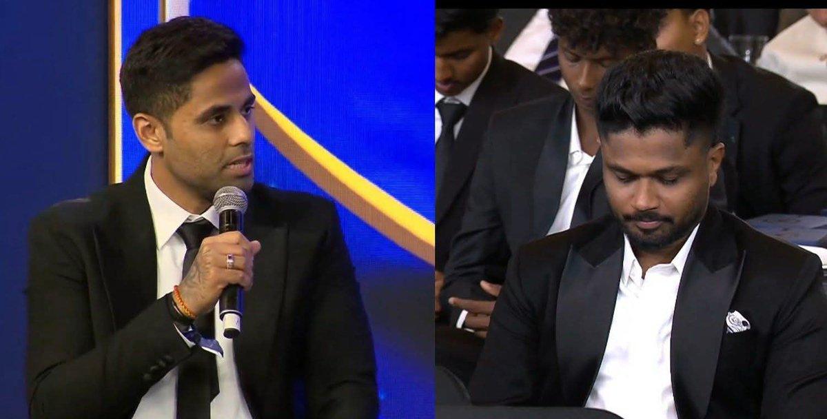 HardworkNever's tweet photo. Surya Kumar Yadav's words about Sanju Samson 

"All the batsmen took responsibility; they didn't think about their individual milestones of 49 or 90. If you look at Sanju Samson, he scored two 80s and a 97, in which he could have easily scored centuries, but he understood his responsibility towards the team."