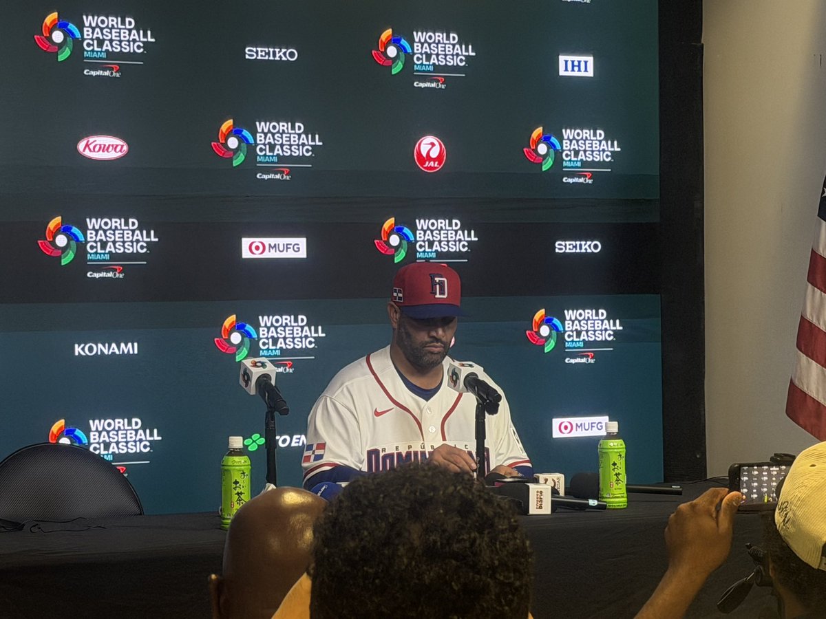 FrancysRomero's tweet photo. Albert Pujols says he’s not going to focus on the last pitch.
“It was a great game.” https://t.co/rWF4y686WL