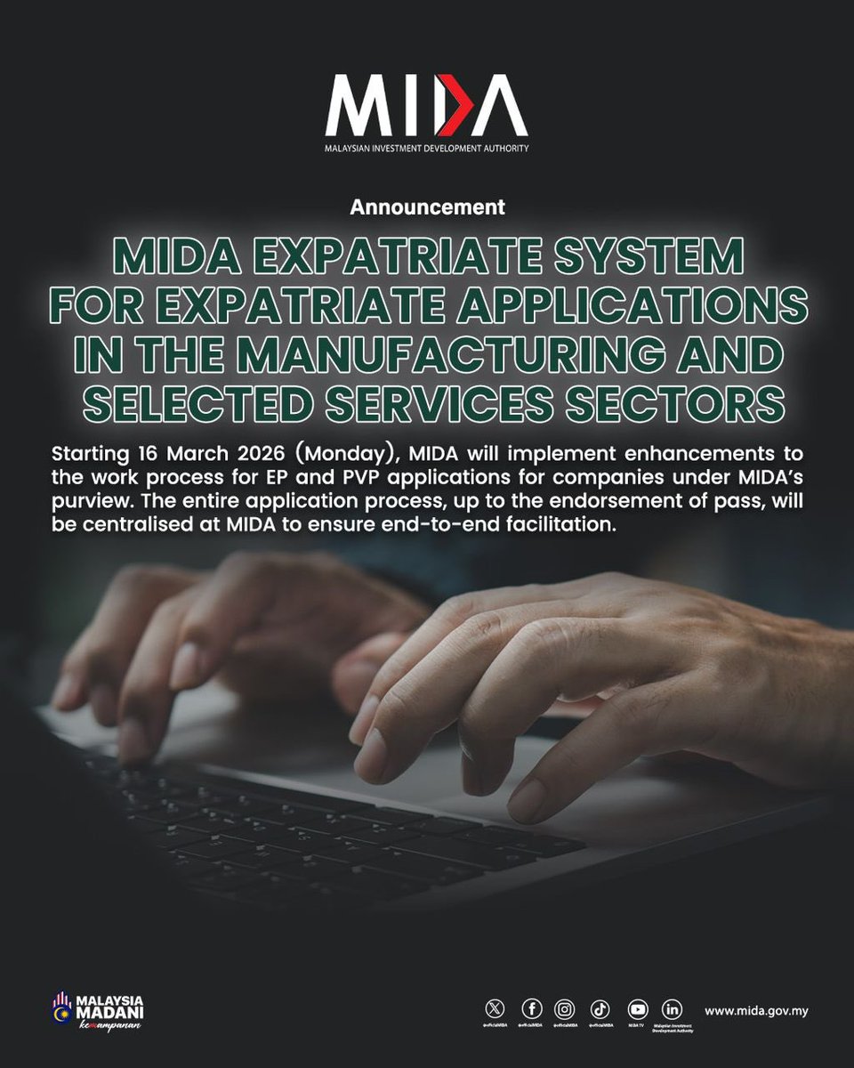 Malaysian Investment Development Authority (MIDA) tweet media