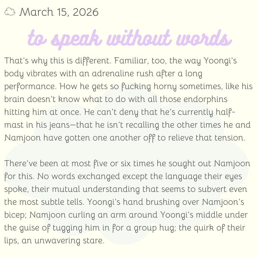 bedtime bangtan fic club tweet media