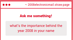 2008 Electronic Mail tweet media