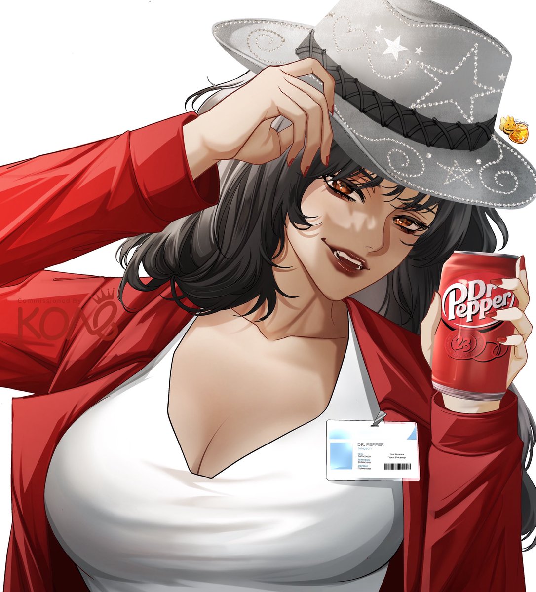 Many thank to <a href="/Moonsugarmangoe/">MoonSugar</a> for this amazing artwork of what would Dr. Pepper would be as a human! Drink up a bite! 

#DrPepper #wouldntyouliketobeapeppertoo