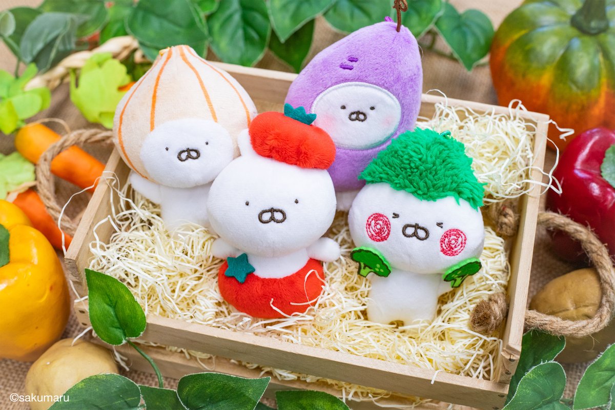 🍥3月発売商品🍥 【うさまる ベジまるズマスコット】 お野菜のかぶり