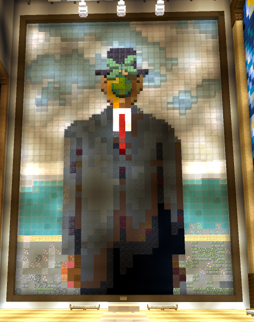 tis4truthart's tweet photo. Phantom Smp Art Museum (PHAM) has had some recent additions to its basement archives #PhantomSmp #ForeverWorld https://t.co/xkRV3xsRBL