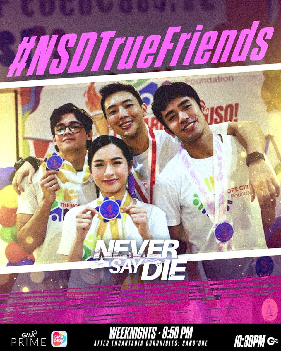 Magiging solid na ang kanilang pagkakaibigan! 🤩❤️ 

Official hashtag: #NSDTrueFriends 
#NeverSayDieGMA | 8:50 PM on GMA | 10:30 PM on GTV