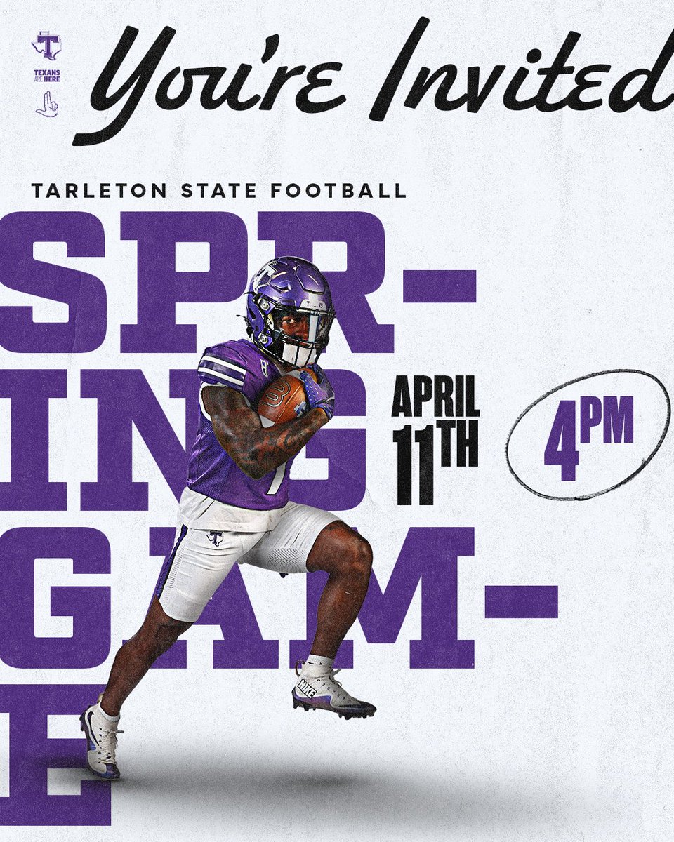 BrystonPrice2's tweet photo. Appreciate the spring ball invite! @Coach_Benitez1 @TarletonFB #AGTG https://t.co/OhYTmGvCHn