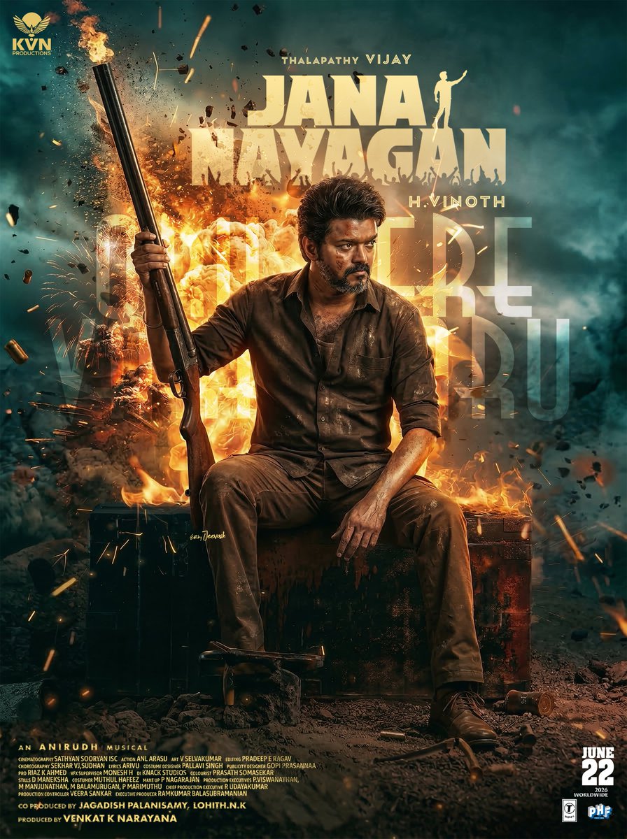 jeevaskj's tweet photo. 🔥Jana Nayagan Thalapathy Vijay Poster Design 2026🔥
Edit by Jeeva sk
#JanaNayagan #ThalapathyVijay #Thalapathy #VijayAnna #TVK #ThalapathyVijayFans #JanaNayaganPoster #Hvinoth #VijayFanMade #MassPoster #FanMadePoster #KVNProductions
@actorvijay @KvnProductions @anirudhofficial https://t.co/nBE9wltFwT