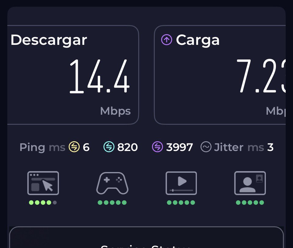 jlsisa's tweet photo. @TELMEXSoluciona presumen que subieron la velocidad del internet y miren la velocidad en mi casa y hoy fue mayor que otros días https://t.co/pJpGwSEQMC