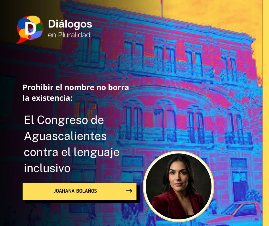 El Congreso de Aguascalientes decidió que en las escuelas solo se podrá usar la gramática avalada por la Real Academia Española.

La pregunta es otra:

¿Puede el Estado borrar identidades prohibiendo palabras?

dialogosenpluralidad.com/prohibir-el-no…