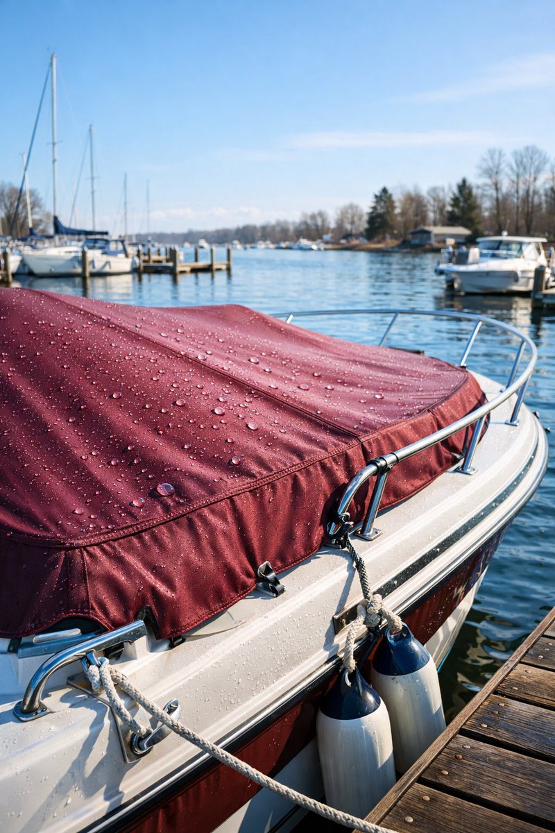 KarlScheidler's tweet photo. Boat owners: Is your cover ready for the season?

Sun + rain + humidity = expensive fabric damage.

March is the perfect time to apply waterproof, anti-fading protection before launch season begins.

Protect canvas boat covers, tarps, and marine upholstery with professional-grade https://t.co/Jug1D2hO2E