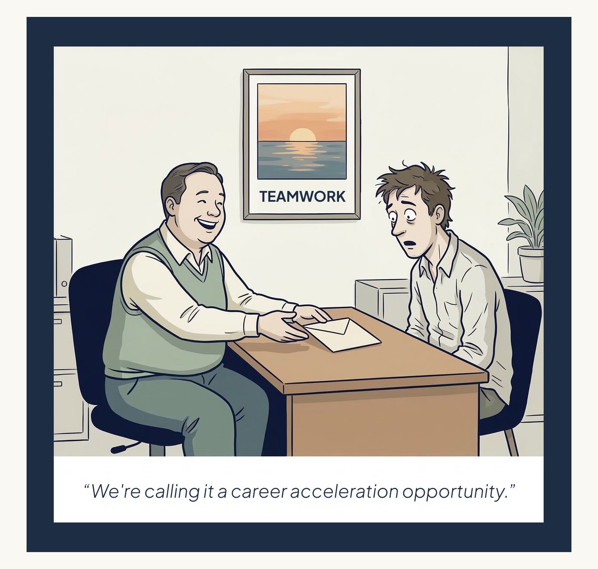 withharbour's tweet photo. "career acceleration opportunity" is doing a lot of heavy lifting in that sentence https://t.co/kln1jljuzF